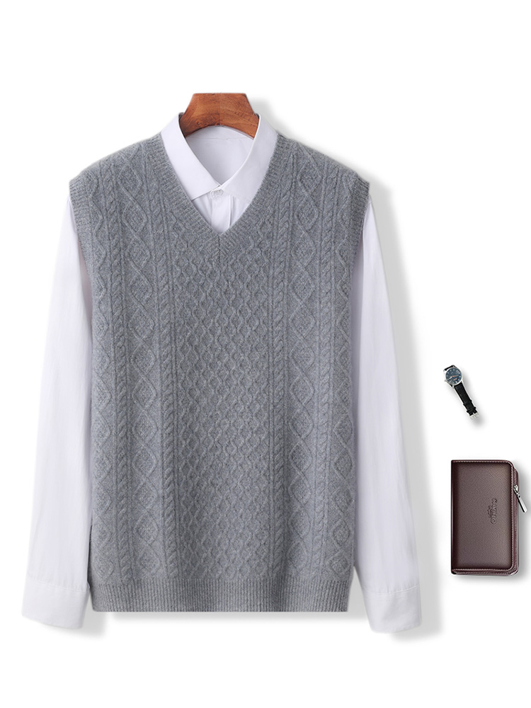 100% de lana merina para hombr - Men'S Fashion V Neck Sweater reseña y precio