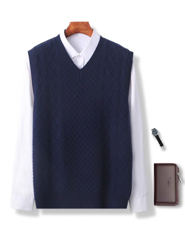 100% de lana merina para hombr - Men'S Fashion V Neck Sweater reseña y precio