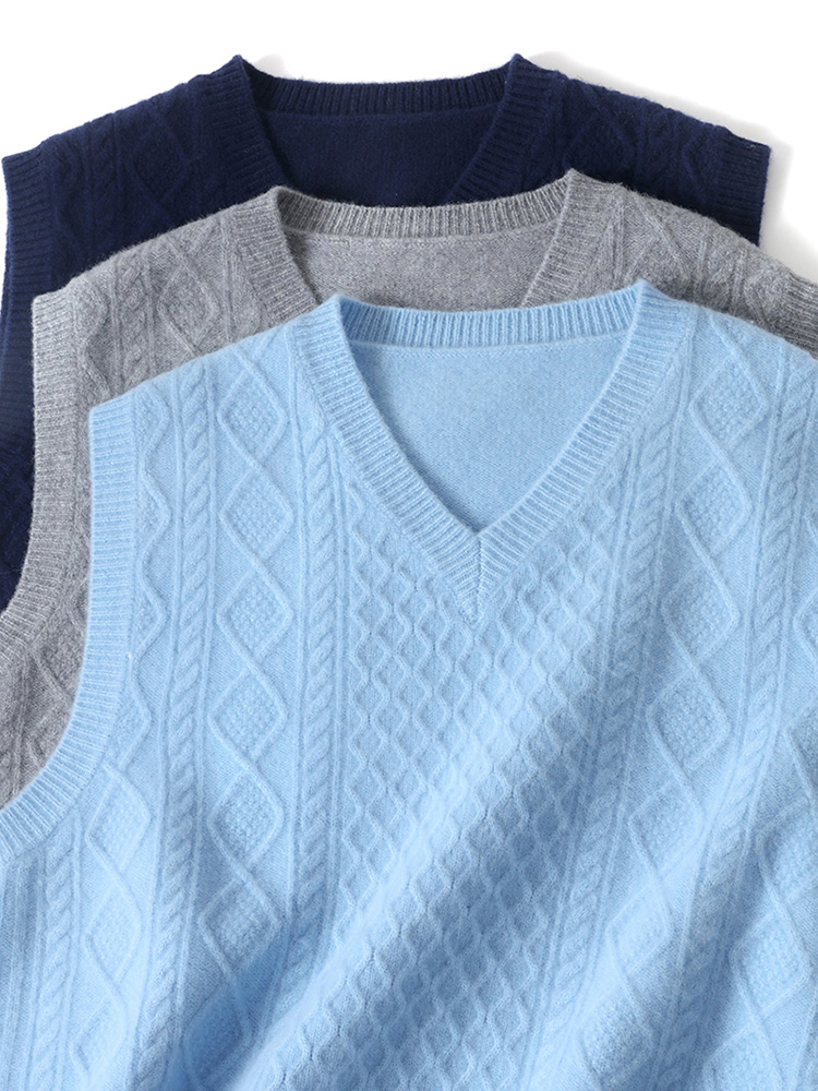 100% de lana merina para hombr - Men'S Fashion V Neck Sweater reseña y precio