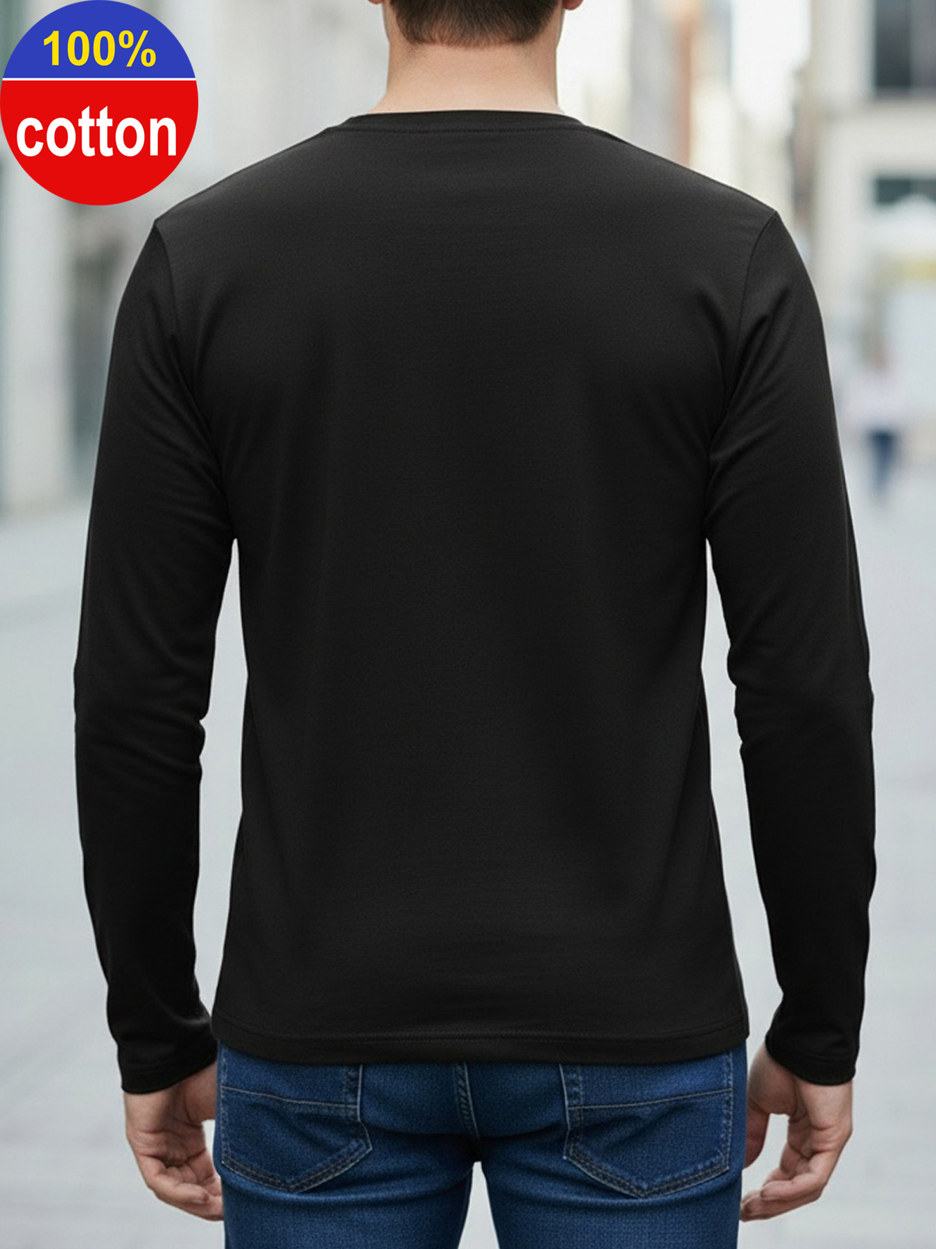 Camiseta de Manga Larga para H - Mens Fashion Casual reseña y precio