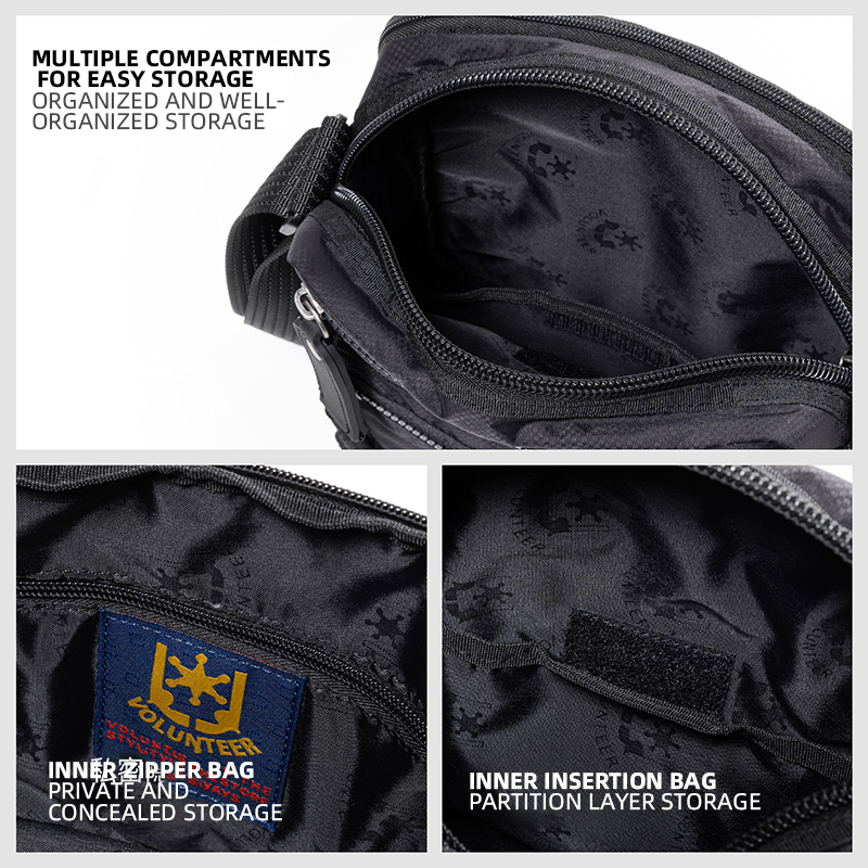 VOLUNTEER, bolsos cruzados par - Men'S Fashion Box reseña y precio