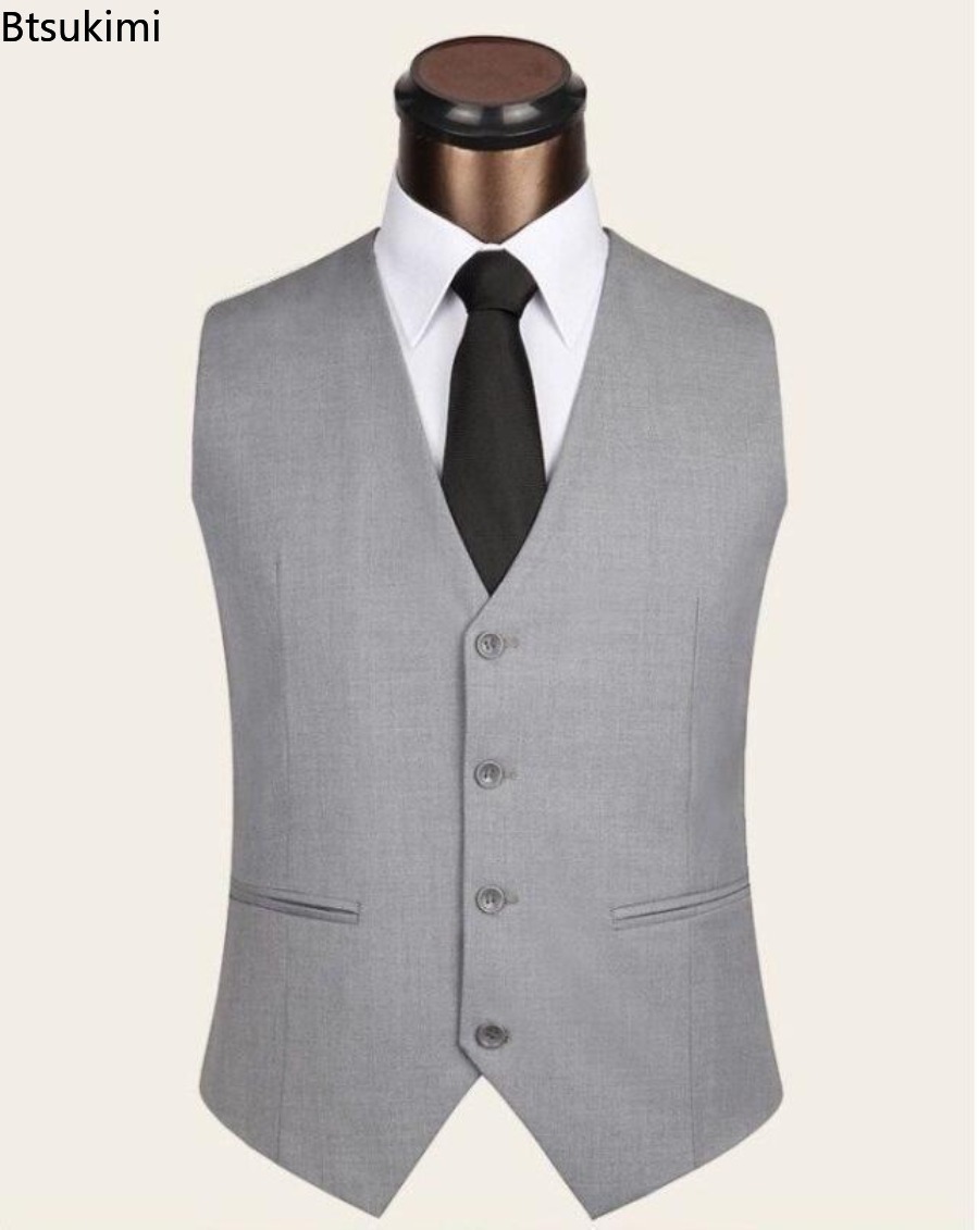 S-6XL de talla grande para hom - Formal Waistcoat Vest reseña y precio