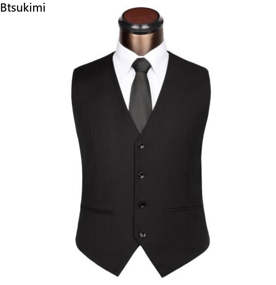 S-6XL de talla grande para hom - Formal Waistcoat Vest reseña y precio