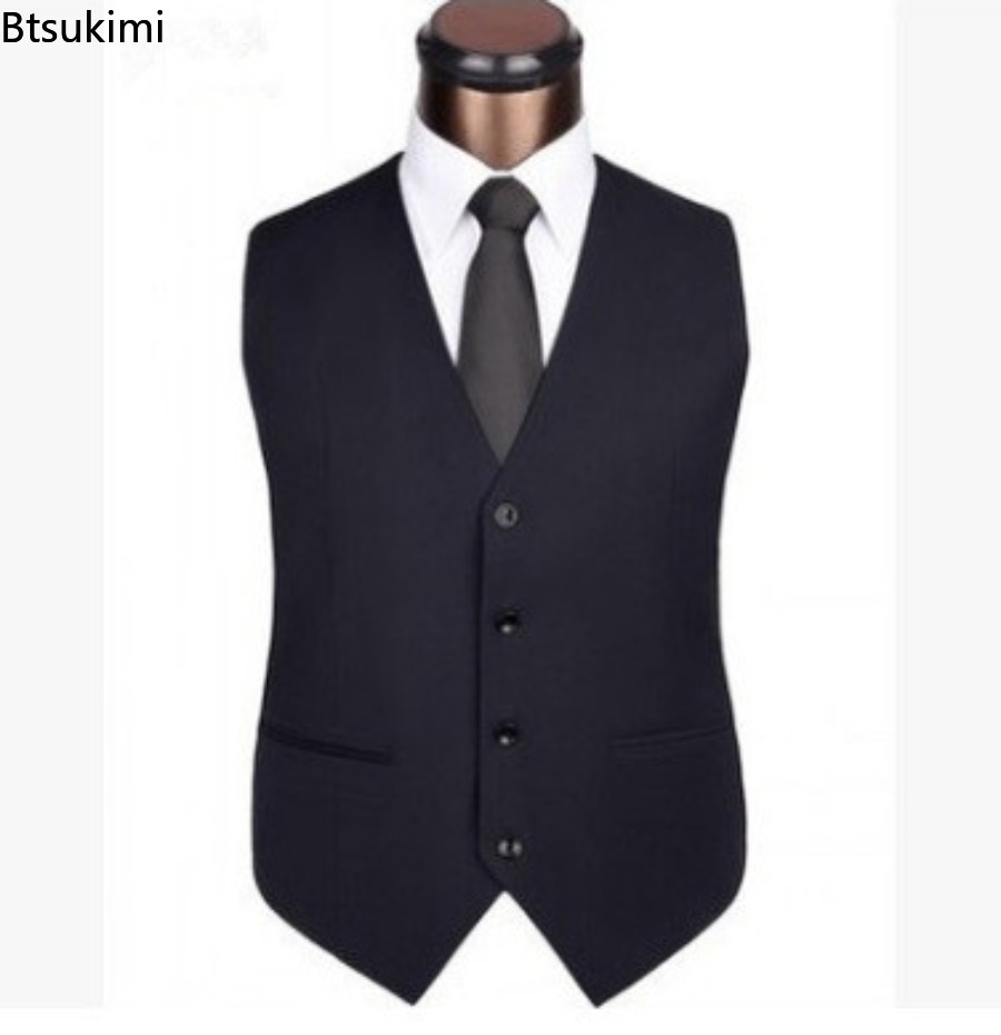 S-6XL de talla grande para hom - Formal Waistcoat Vest reseña y precio