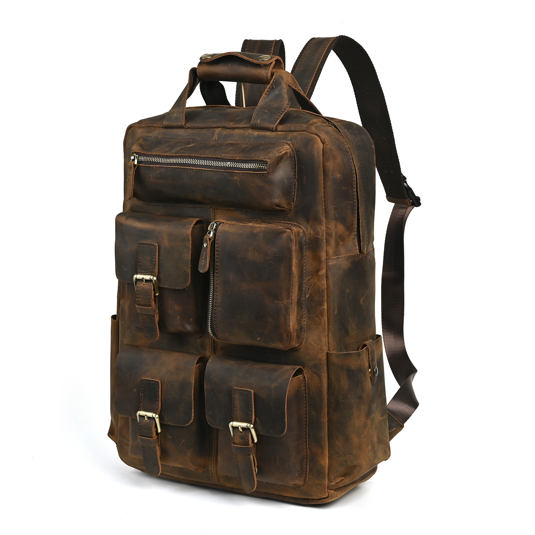 Mochila De Cuero Original para - Men'S Fashion University reseña y precio