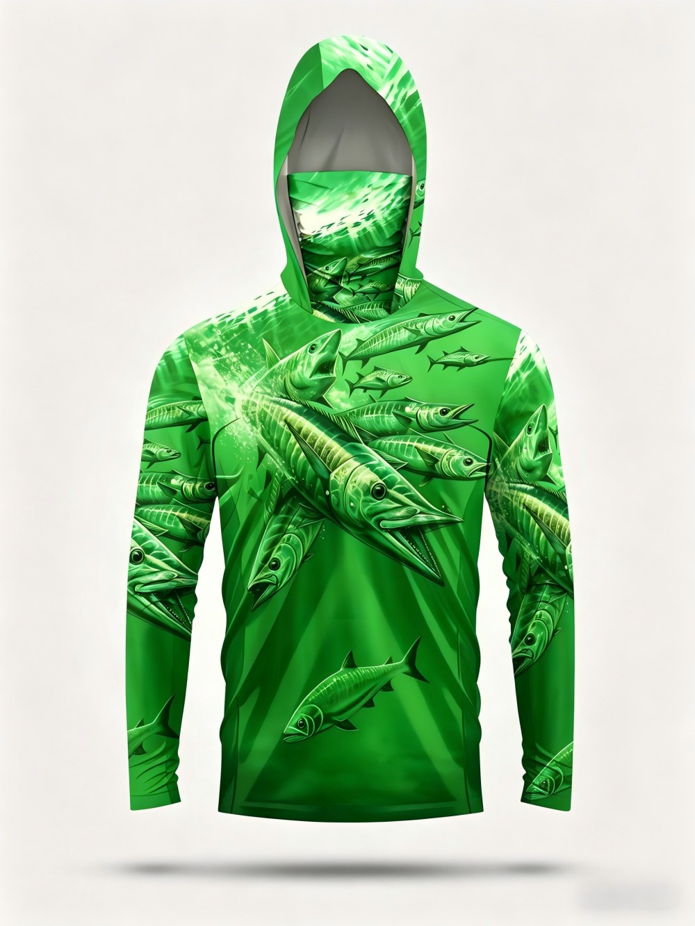 Camiseta de Pesca con Capucha  - Mens Fashion Casual reseña y precio