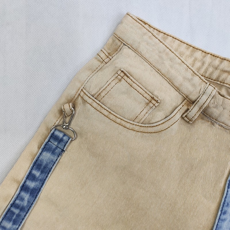 Pantalones vaqueros azules con - Men'S Fashion Khaki Pants reseña y precio