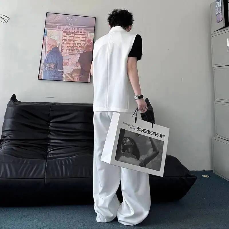 Chaleco LUZHEN 2026, Conjunto  - Men'S Fashion Loose Pants reseña y precio