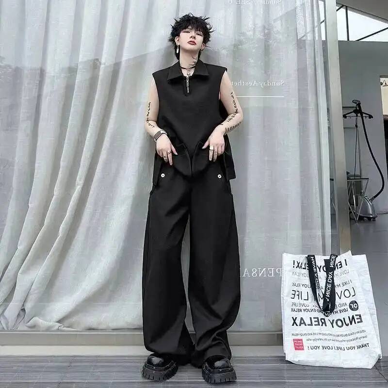 Chaleco LUZHEN 2026, Conjunto  - Men'S Fashion Loose Pants reseña y precio