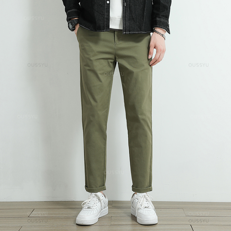 Pantalones Casuales Chino Caqu - Men'S Fashion Khaki Pants reseña y precio