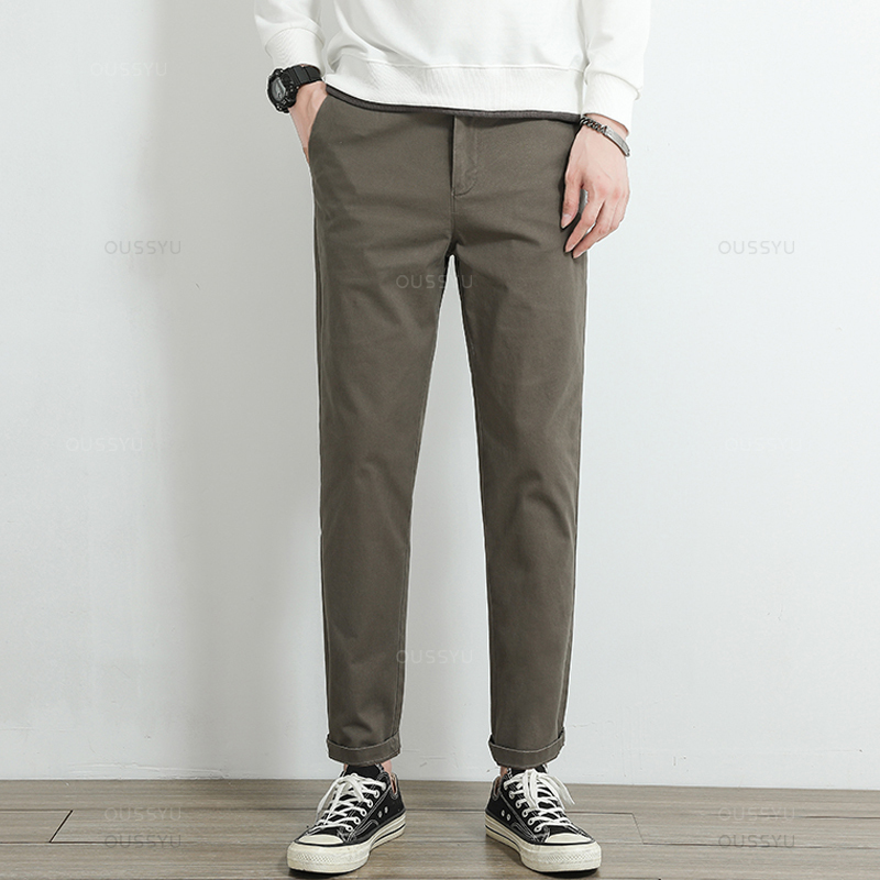 Pantalones Casuales Chino Caqu - Men'S Fashion Khaki Pants reseña y precio