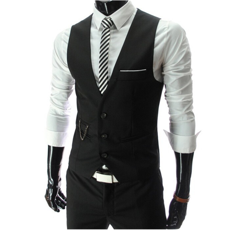 2026 Nuevo Chaleco de Traje Gr - Formal Waistcoat Vest reseña y precio