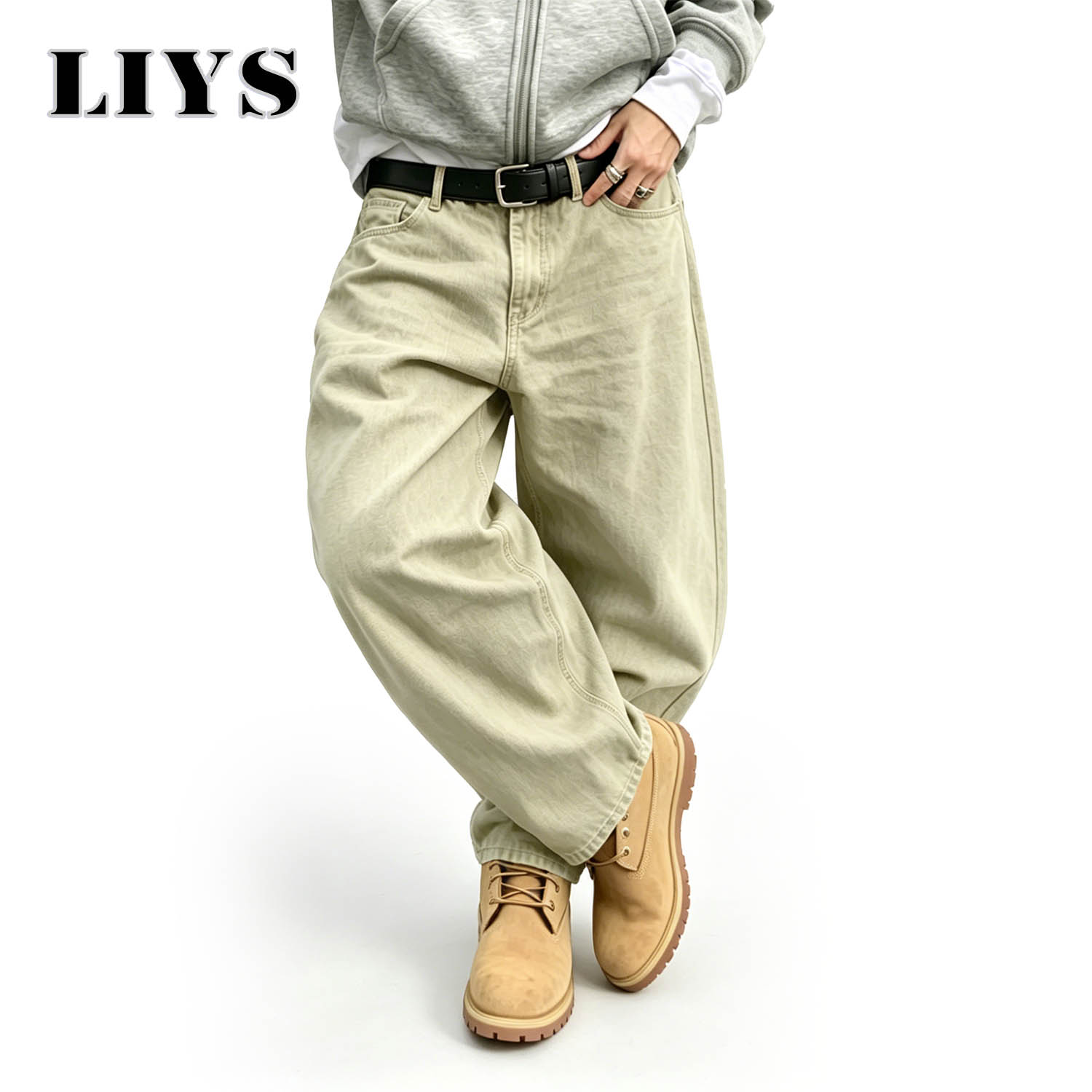 Pantalones vaqueros LIYS para  - Men'S Fashion Khaki Pants reseña y precio