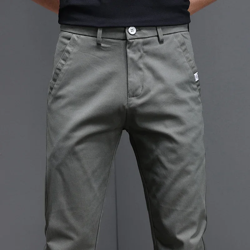 97,8% algodón 2025 primavera o - Men'S Fashion Khaki Pants reseña y precio