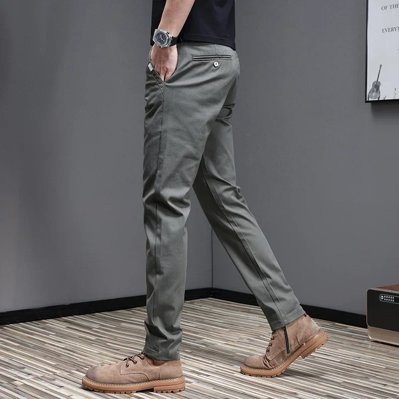 97,8% algodón 2025 primavera o - Men'S Fashion Khaki Pants reseña y precio