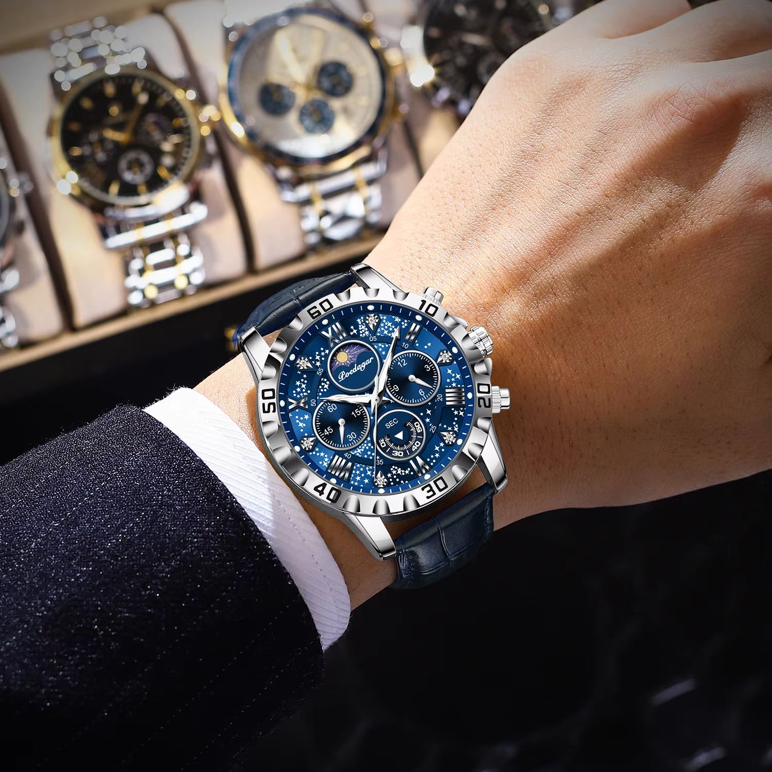 Reloj POEDAGAR de lujo a la mo - Men'S Fashion Zone reseña y precio