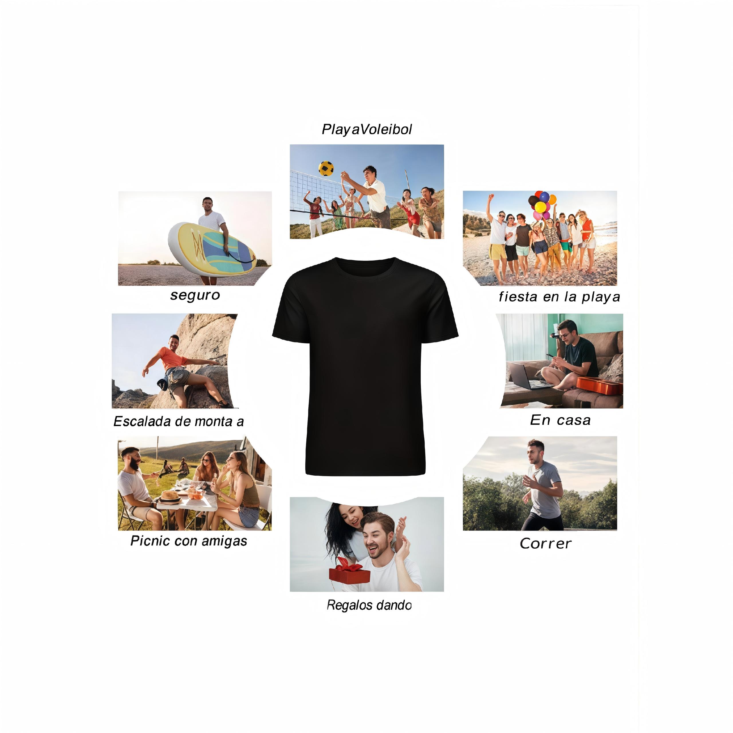 Camiseta de golf 100% algodón  - Mens Fashion Black Shirt reseña y precio
