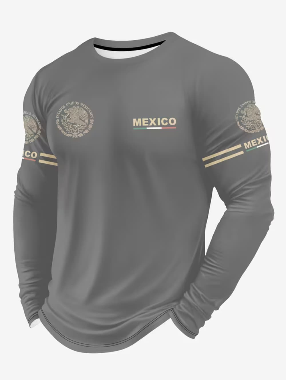 Camiseta con estampado de águi - Mens Fashion Mexico reseña y precio