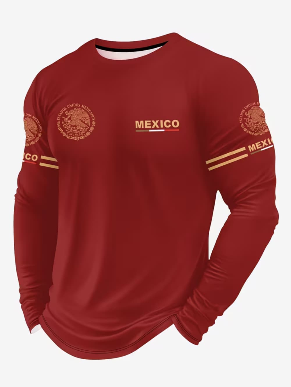 Camiseta con estampado de águi - Mens Fashion Mexico reseña y precio