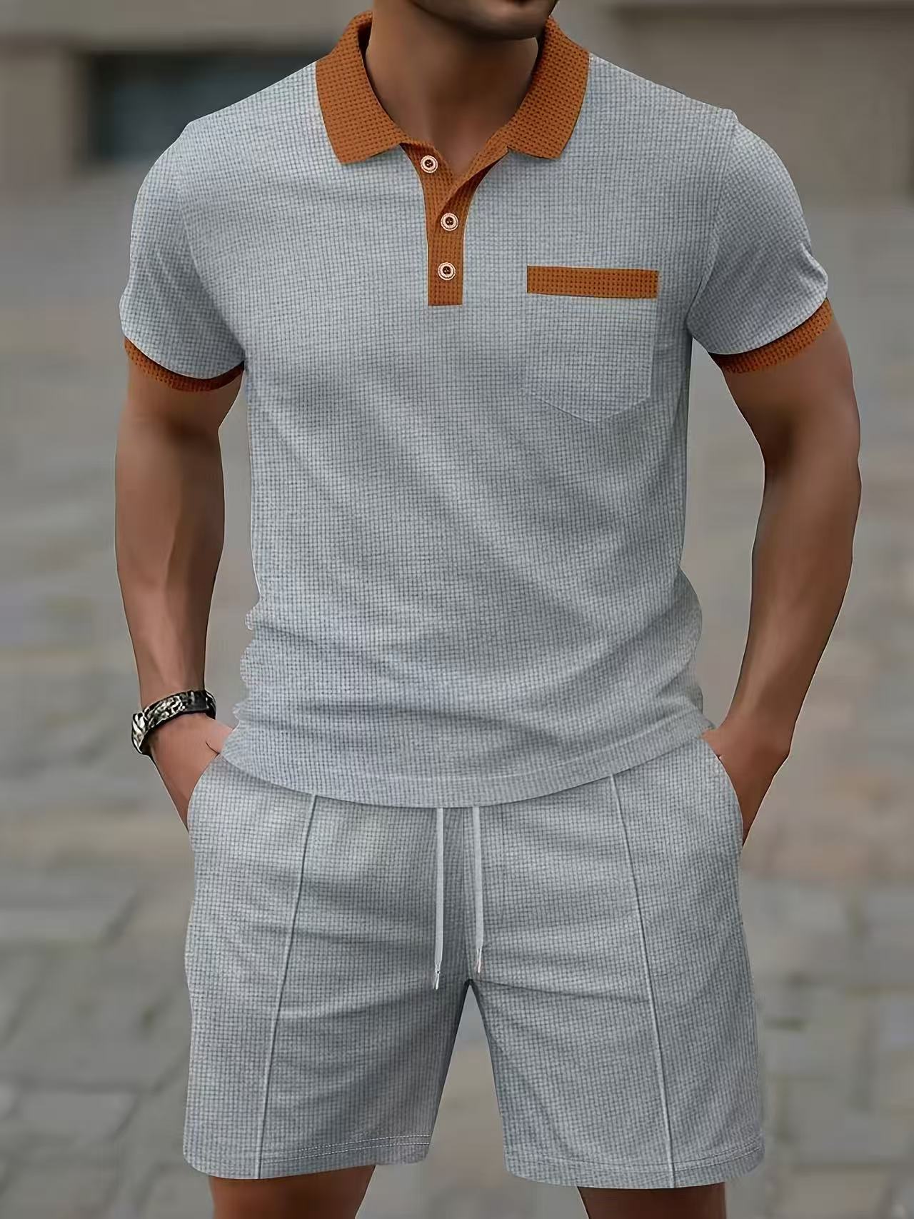 Conjunto de camiseta polo y pa - Mens Fashion Clothes reseña y precio