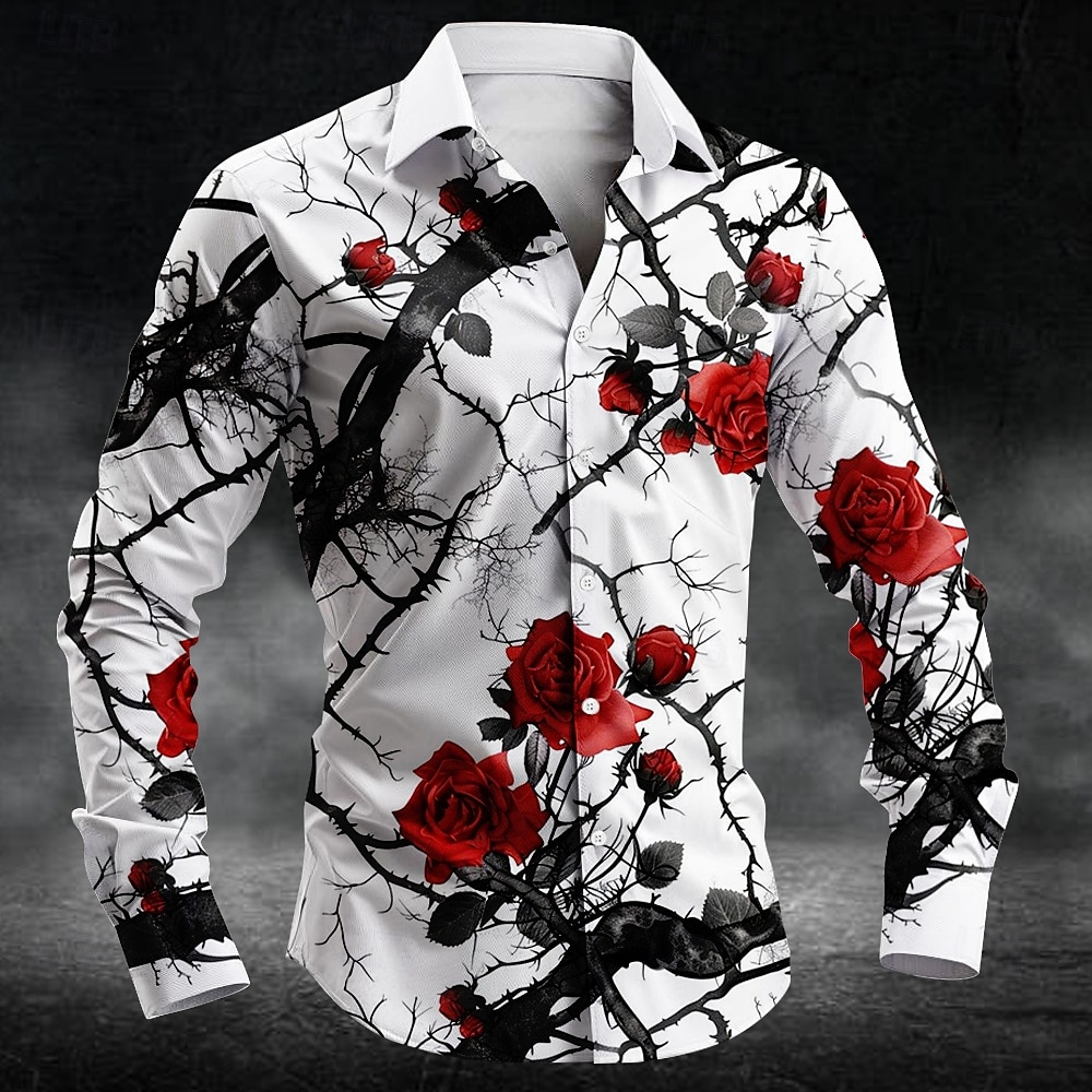 Camisas de manga larga con est - Mens Fashion Clothes reseña y precio