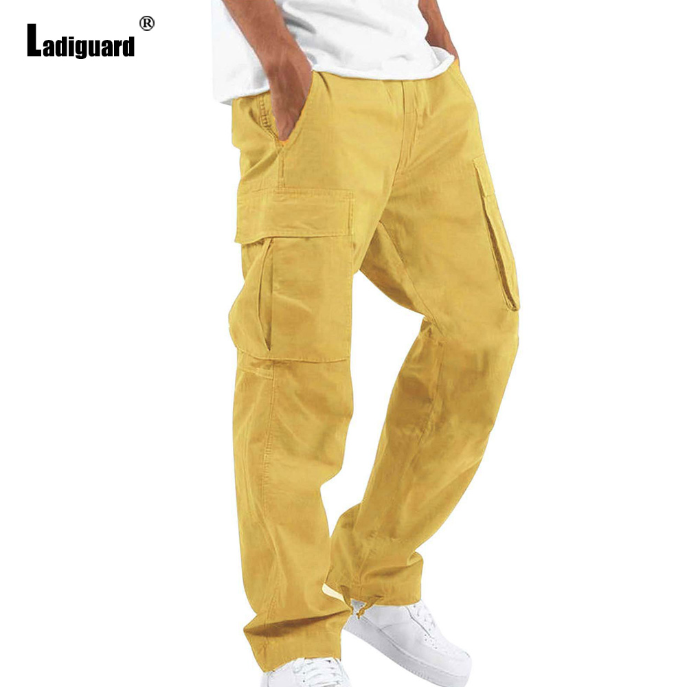Pantalones Cargo con múltiples - Men'S Fashion Khaki Pants reseña y precio