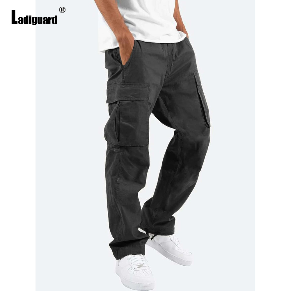 Pantalones Cargo con múltiples - Men'S Fashion Khaki Pants reseña y precio