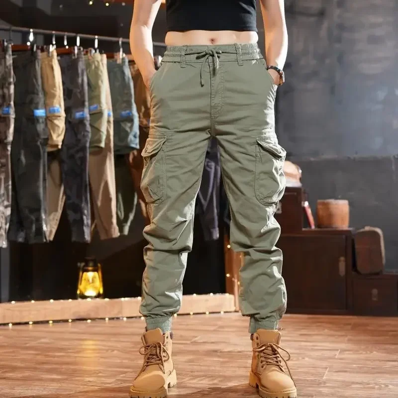 Pantalones multibolsillos para - Men'S Fashion Khaki Pants reseña y precio