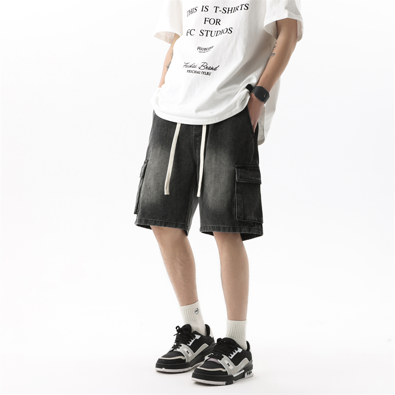 Pantalones Cortos de Mezclilla - Men'S Fashion Loose Pants reseña y precio