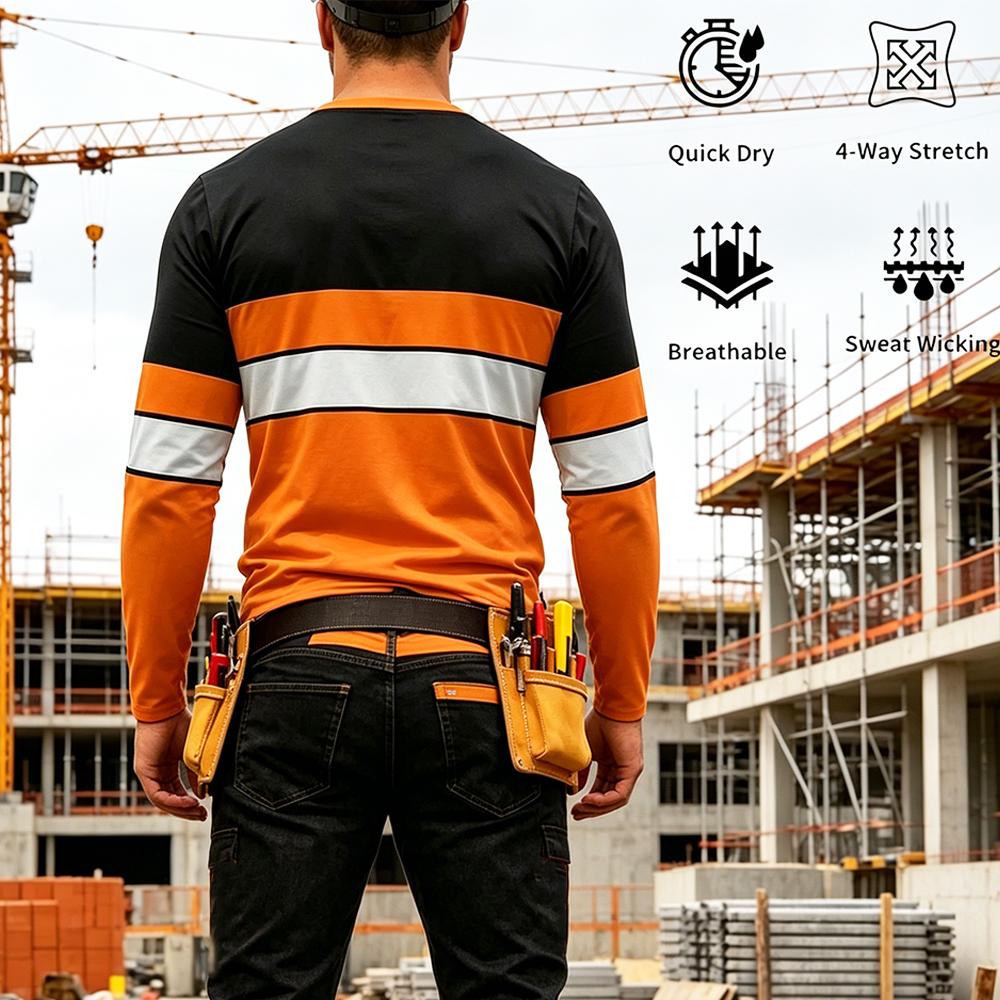 Camiseta de Trabajo a Rayas de - Mens Fashion Casual reseña y precio
