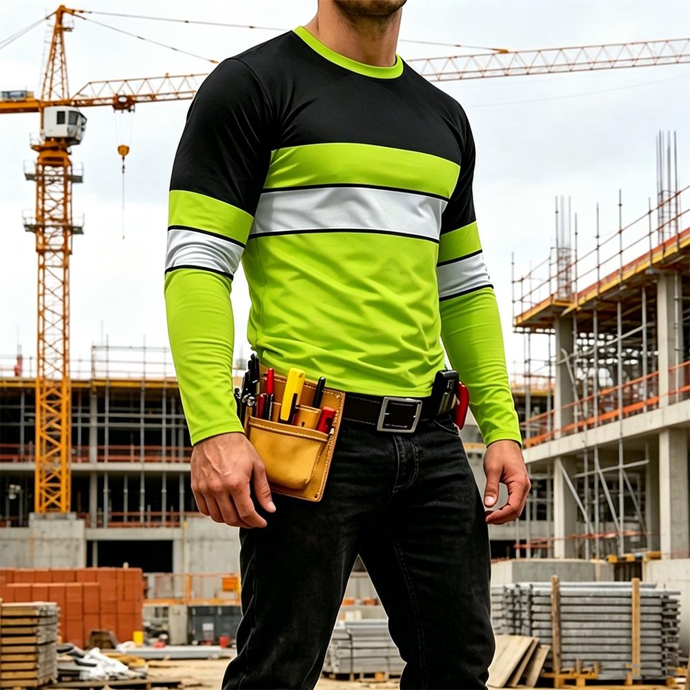 Camiseta de Trabajo a Rayas de - Mens Fashion Casual reseña y precio