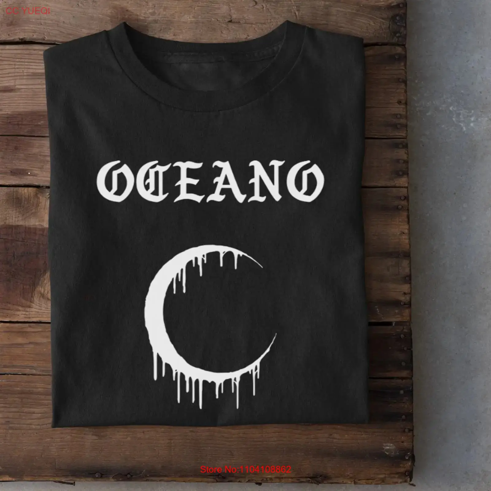 Camiseta rara de la banda OCEA - Mens Fashion Black Shirt reseña y precio