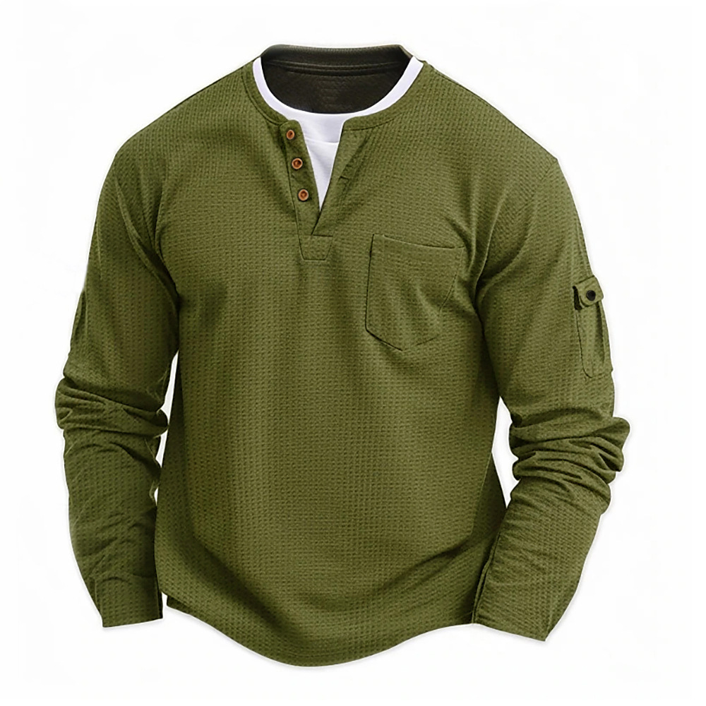 Nueva camisa de manga larga pa - Mens Fashion Casual reseña y precio